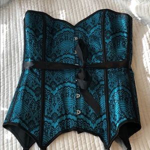 Teal Adore Me Corset